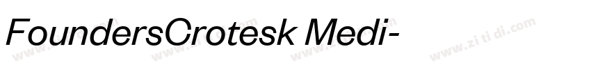 FoundersCrotesk Medi字体转换